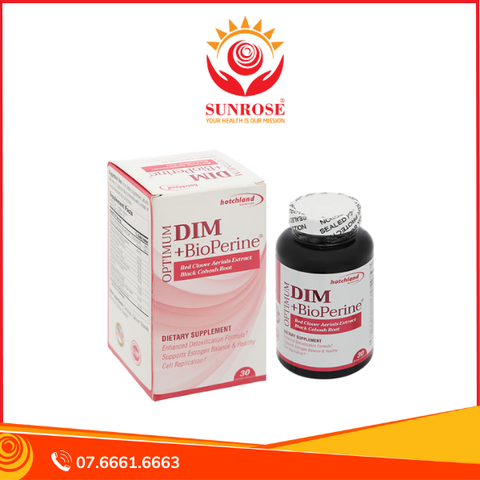  Hotchland Optimum Dim + BioPerine cân bằng nội tiết tố nữ hộp 30 viên 