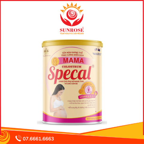  SPECAL MAMA - Sữa non kháng thể tăng cường miễn dịch, bổ sung dưỡng chất cho mẹ và bé, Hộp 400g 