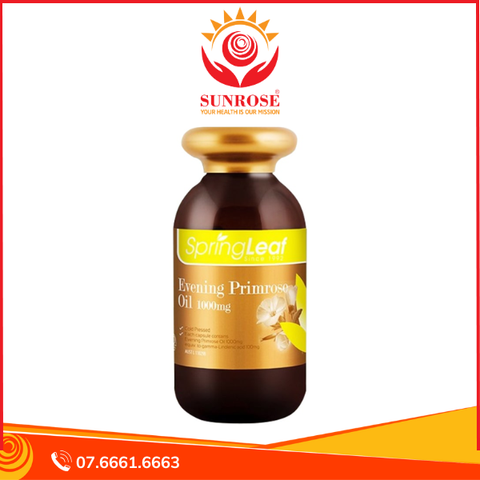  Tinh dầu hoa anh thảo Spring Leaf Evening Primrose Oil 1000mg của Úc 180 viên 