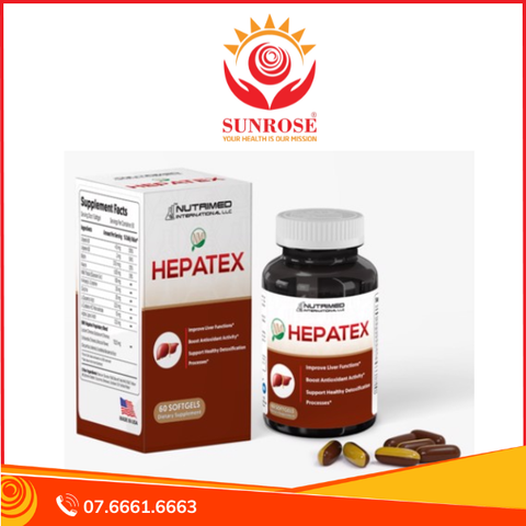  Viên uống NMI HEPATEX – Hỗ trợ giải độc gan, tăng cường chức năng gan – Hộp 60 viên – Nhật Bản 