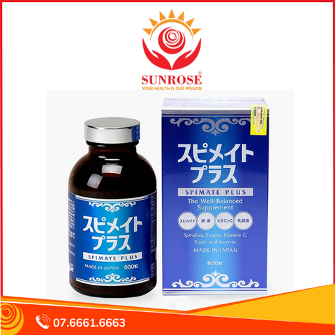  Viên uống Spimate Plus – Bổ sung thảo dược và vitamin – Hỗ trợ tăng cường sức đề kháng, nâng cao thể trạng – Hộp 600 viên – Nhật Bản 