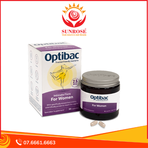  Viên uống Optibac For Women bổ sung lợi khuẩn hỗ trợ sức khỏe nữ giới (90 viên) 