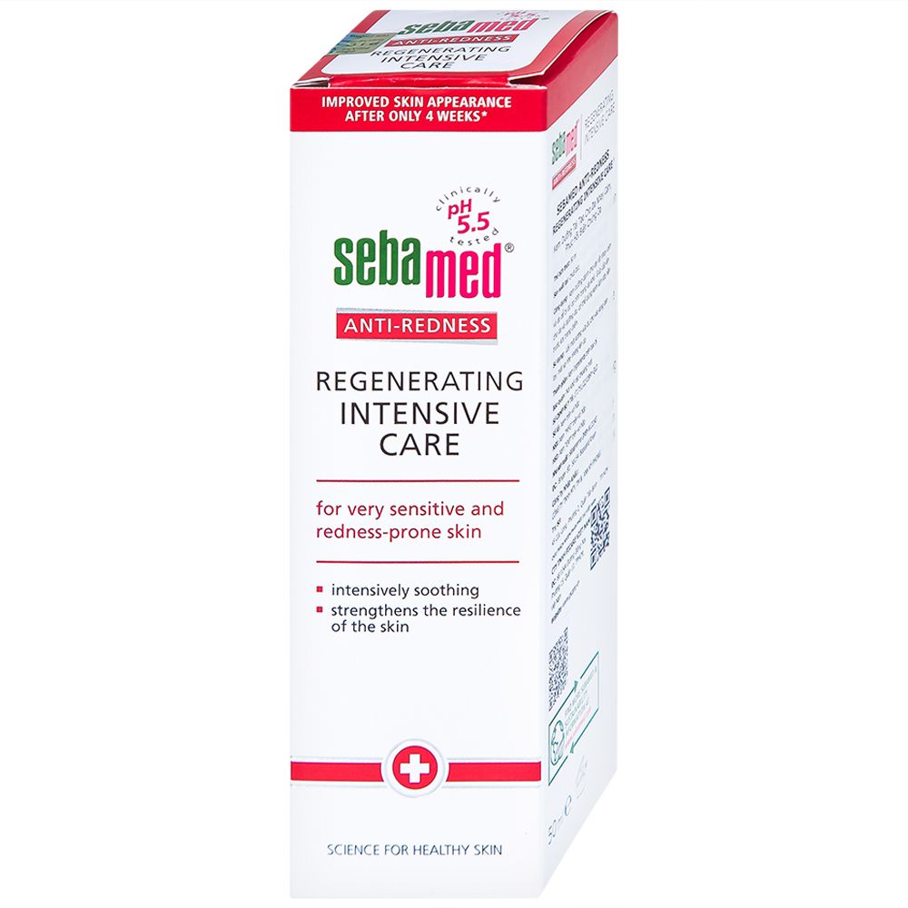  Kem dưỡng tái tạo Sebamed Anti-Redness Regenerating Intensive Care cho da nhạy cảm, da dễ bị đỏ (50ml) 