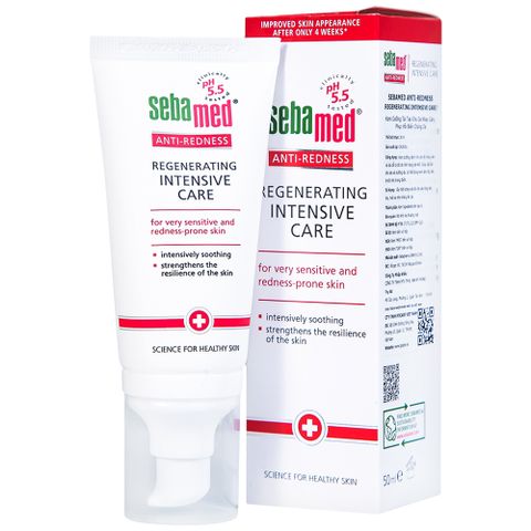  Kem dưỡng tái tạo Sebamed Anti-Redness Regenerating Intensive Care cho da nhạy cảm, da dễ bị đỏ (50ml) 