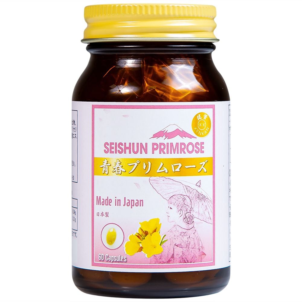  Viên uống Kenkan Seishun Primrose cải thiện các triệu chứng của phụ nữ tiền mãn kinh (60 viên) 