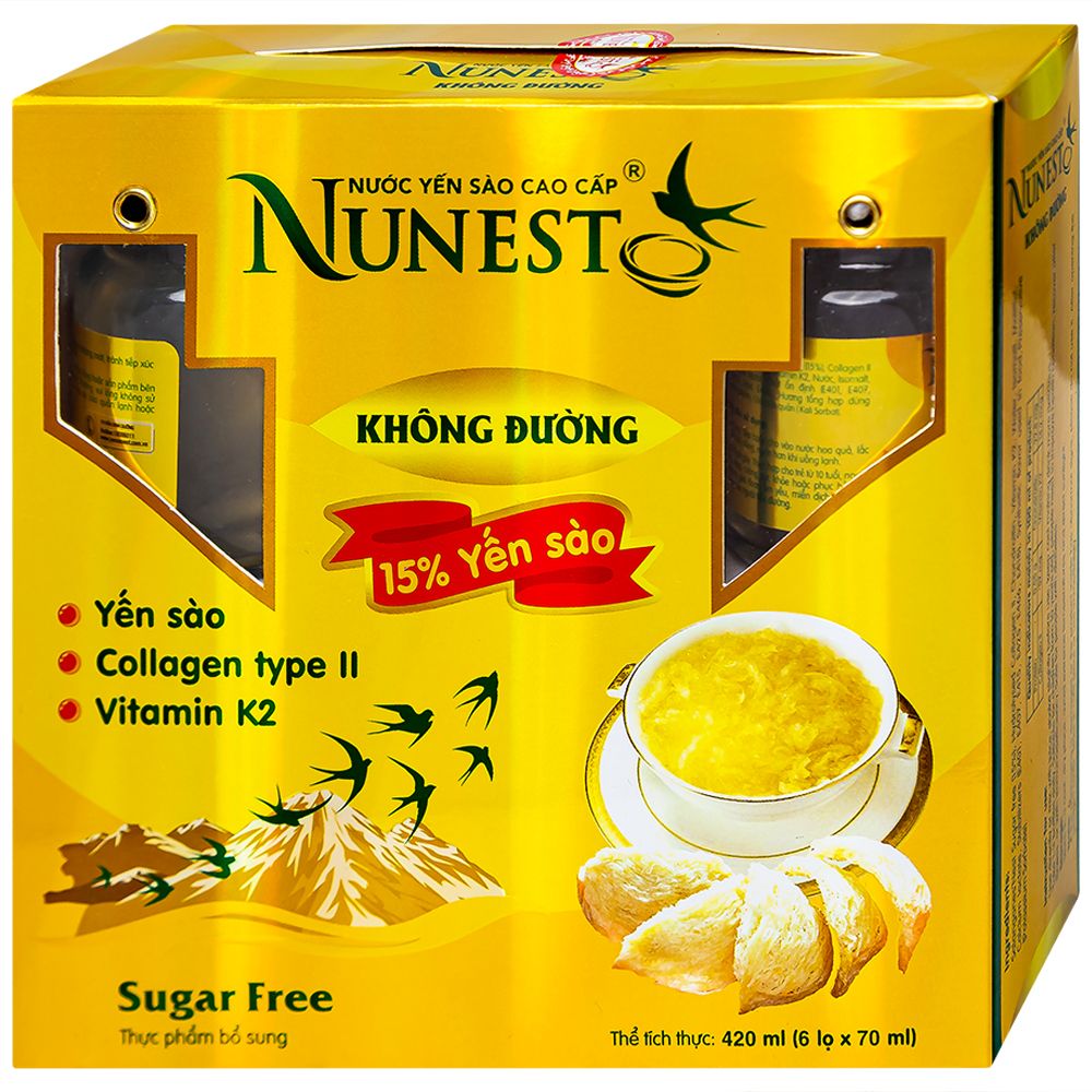 Nước Yến Sào cao cấp Nunest 15% không đường, giúp bồi bổ cơ thể, tăng – Sunrose.vn - TPCN Nhập khẩu Nhật Bản & Châu Âu