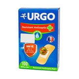  Băng cá nhân Urgo Resistant Antiseptic size 1.9cm x 7.2cm bảo vệ vết thương hàng ngày (100 miếng) 