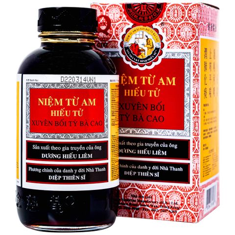  Niệm Từ Am Hiếu Tử Xuyên Bồi Tỳ Bà Cao bổ phế, thanh giọng, giảm ho, tiêu đờm (300ml) 