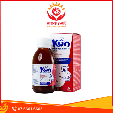  Syrup Kan Imunoglukan P4H Pleuran hỗ trợ tăng cường đề kháng ở trẻ em (120ml) 