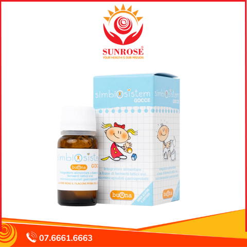  Men vi sinh Simbiosistem Gocce bổ sung lợi khuẩn đường ruột (10ml) 