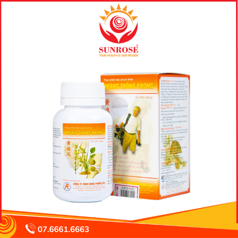  Viên uống Hoàng Thống Phong IMC hỗ trợ tăng cường chức năng gan thận (60 viên) 