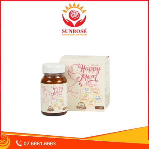  Viên uống Happy Mom Jpanwell bổ sung vitamin và khoáng chất (60 viên) 