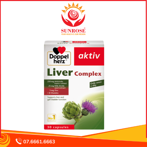  Liver Complex - Hỗ trợ cải thiện chức năng gan - Hộp 30 viên 