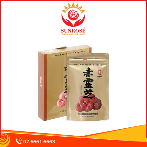  Xích Linh Chi Mikei hỗ trợ tăng đề kháng, hạ mỡ máu gói 60 viên 