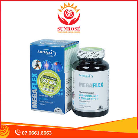  Viên uống Hotchland MegaFlex hỗ trợ các bệnh thoái hóa khớp (60 viên/hộp) 