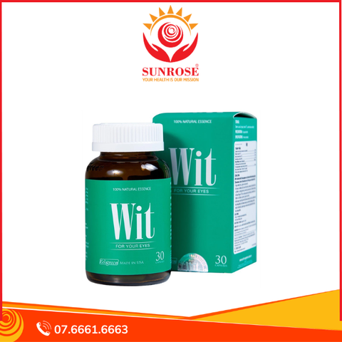  Wit tăng cường thị lực, giảm mờ, nhòe mắt chai 30 viên 