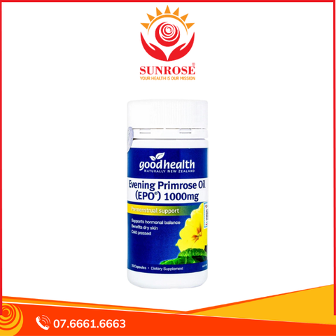  Viên uống Evening Primrose Oil (EPO) 1000mg Good Health cải thiện nội tiết tố nữ, làm đẹp da (70 viên) 