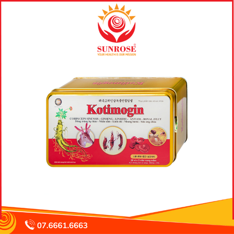  Viên uống Kotimogin Thành Công tăng cường sức khỏe, hạn chế sự lão hóa (20 vỉ x 3 viên) 