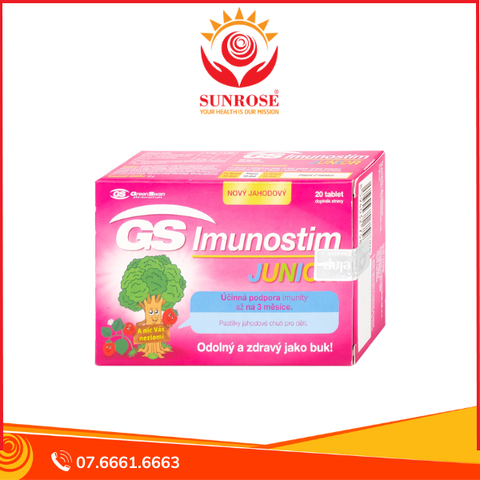  Viên ngậm GS Imunostim Junior tăng cường chức năng hệ miễn dịch (2 vỉ x 10 viên) 