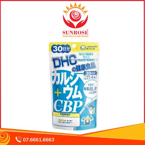  Viên uống Calcium + CBP DHC hỗ trợ bổ sung canxi 30 ngày - 120 viên 