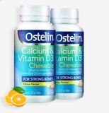  Ostelin Calcium & Vitamin D3 Chewable - Viên Uống Hỗ Trợ Bổ Sung Canxi Cho Hệ Xương Chắc Khoẻ 