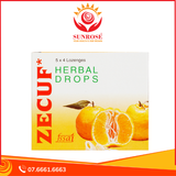  Zecuf Herbal Drops Orange - Viên ngậm bổ phế, giảm ho (5 vỉ x 4 viên) 