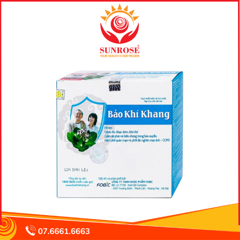  Viên uống Bảo Khí Khang IMC hỗ trợ giảm ho, khạc đờm, khó thở (2 lọ) 