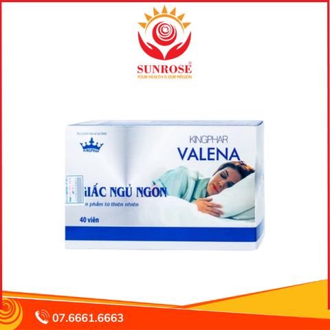 Viên uống Valena Kingphar giúp an thần, hỗ trợ dễ ngủ (4 vỉ x 10 viên) 