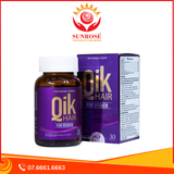  Viên uống QiK Hair For Women Ecogreen giúp giảm rụng tóc ở nữ giới, giúp tóc mọc nhanh ( Hộp 30 viên) 