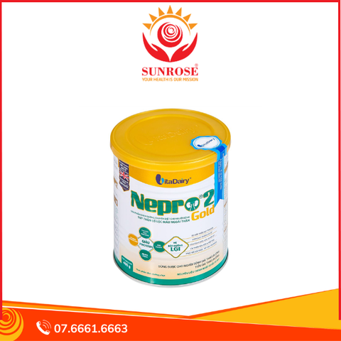  Sữa bột Nepro 2 Gold VitaDairy bổ sung dinh dưỡng cho người bệnh suy thận (400g) 