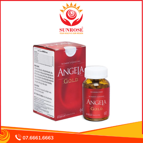  Viên uống sâm ANGELA GOLD Ecogreen hỗ trợ  tăng cường sinh lý nữ  & đẹp da (Hộp 30 viên) 