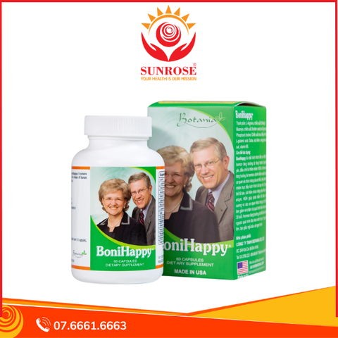  Viên uống BoniHappy Botania hỗ trợ điều trị mất ngủ, cải thiện và phục hồi sức khỏe (60 viên) 