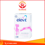  Viên uống Elevit Bayer hỗ trợ tăng cường sức khỏe, nâng cao sức đề kháng cho thai kỳ (3 vỉ x 10 viên) 