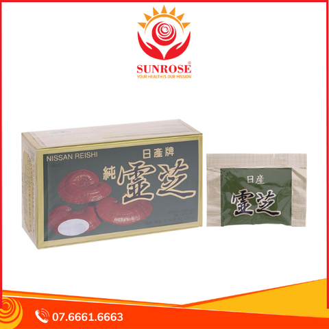  Thuần Linh Chi Nissan tăng miễn dịch, giảm mỡ máu hộp 50 gói x 2 viên 