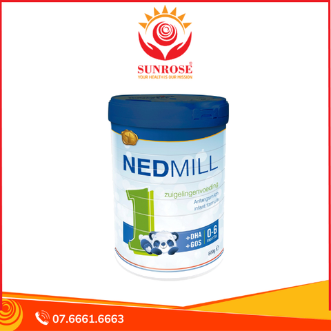  Sữa công thức Nedmill Stage 1 – Bổ sung dinh dưỡng cho Trẻ từ 0-6 tháng tuổi Hộp 800g 