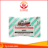  Kẹo cay Con Tàu Fisherman's Friend không đường vị bạc hà gói 25g 