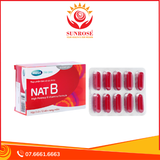  Nat B bổ sung vitamin B, giảm mệt mỏi hộp 30 viên 