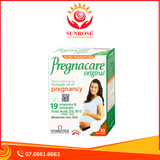  Thực phẩm bảo vệ sức khoẻ Pregnacare Original giúp bổ sung vitamin và khoáng chất cho phụ nữ mang thai và cho con bú (2 vỉ x 15 viên) 