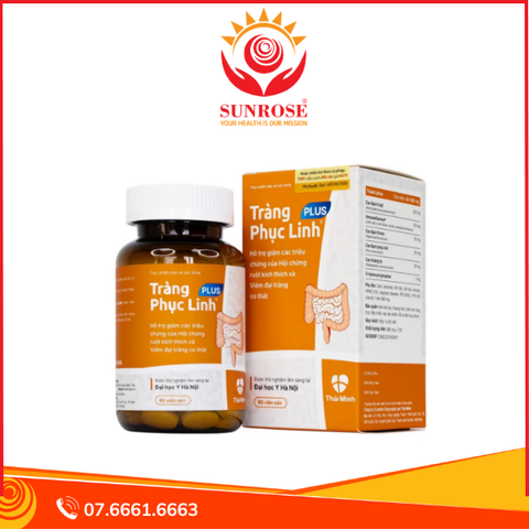  Viên uống Tràng Phục Linh Plus Thái Minh hỗ trợ giảm các triệu chứng của hội chứng ruột kích thích (80 viên) 