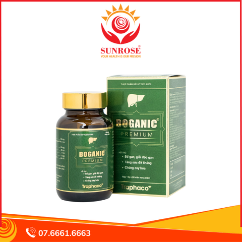  Viên uống Boganic Premium Traphaco hỗ trợ bảo vệ và tăng cường chức năng gan (30 viên) 