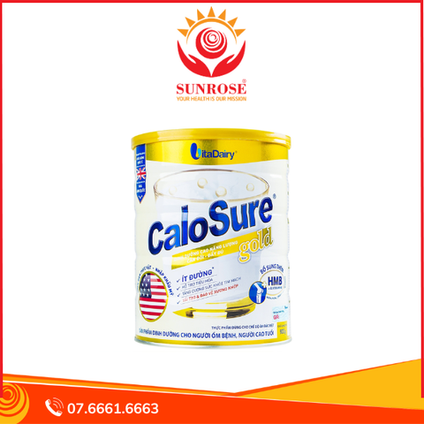  Sữa bột CaloSure gold Vitadairy ít đường, tăng cường sức khỏe tim mạch, hồi phục sức khỏe (900g) 