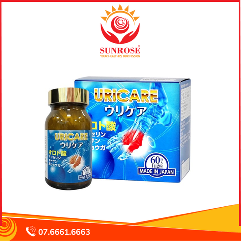  Viên uống Uricare Jpanwell giúp giảm axit uric trong máu (60 viên) 
