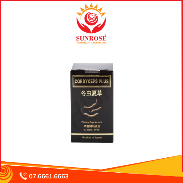  Đông Trùng Hạ Thảo Cordyceps Plus Hỗ Trợ Chống Lão Hoá & Bảo Vệ Sức Khoẻ Hộp 60 Viên 