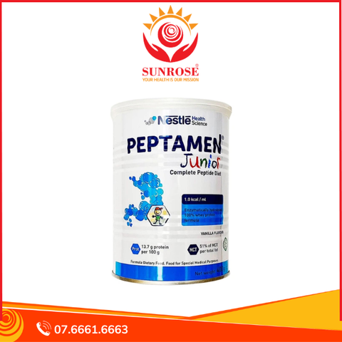  Sữa Peptamen Junior Nestlé bổ sung dinh dưỡng chuyên biệt cho bệnh nhi suy yếu trên 1 tuổi (400g) 
