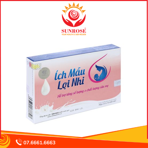  Ích Mẫu Lợi Nhi hỗ trợ tăng cường sức khỏe cho phụ nữ sau khi sinh hộp 20 viên 