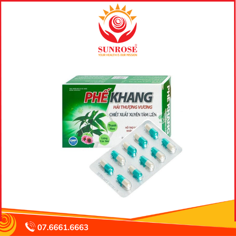  Viên uống Phế Khang Hải Thượng Vương Vesta hỗ trợ giảm đau rát họng, khản tiếng do ho kéo dài (3 vỉ x 10 viên) 