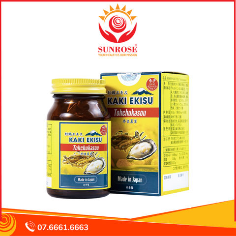  Viên uống Kaki Ekisu Tohchukasou Kenkan hỗ trợ tăng cường sinh lý nam giới (60 viên) 