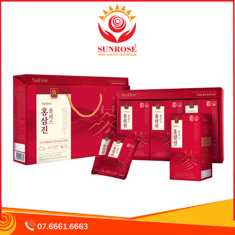  Nước uống hồng sâm Hongsamjin Plus hỗ trợ tăng đề kháng hộp 15 gói x 70ml 