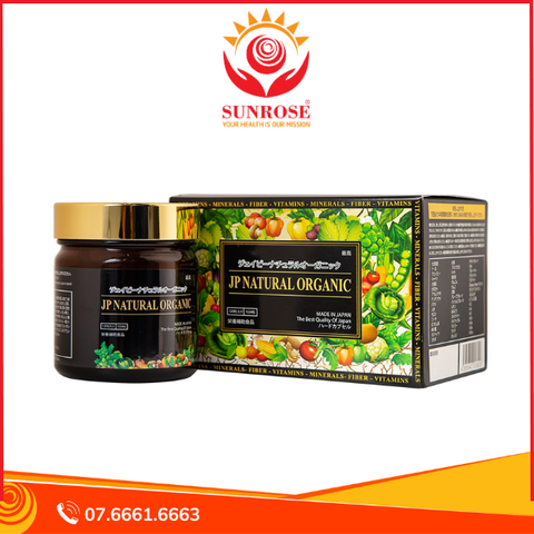  Viên uống JP Natural Organic bổ sung vitamin khoáng chất và chất xơ cho cơ thể (120 viên) 