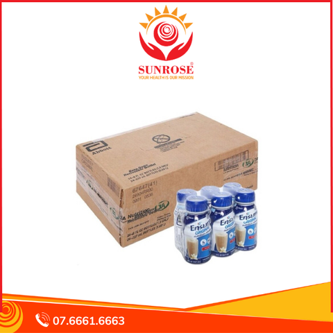  Sữa Ensure Original Abbott hương vani, bổ sung dinh dưỡng, hỗ trợ tiêu hóa (4 lốc x 6 chai x 237ml) 